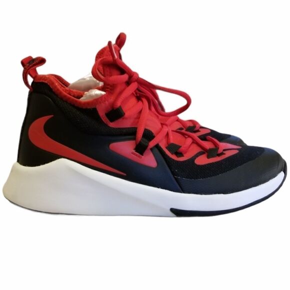 Nike Future Court 2 Red & Black Basketball Kids Sneaker - Picture 1 of 9